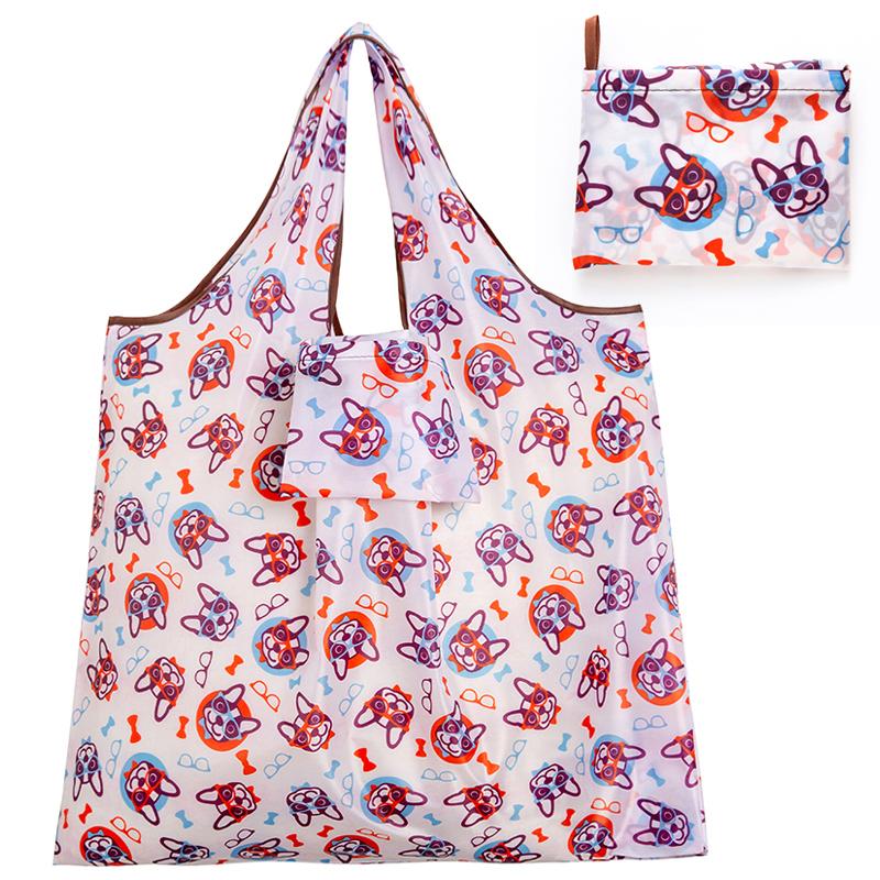

Big Size Thick Nylon Large Tote ECO Reusable Polyester Portable Shoulder Women s Handbags Folding Pouch Shopping Bag Foldable