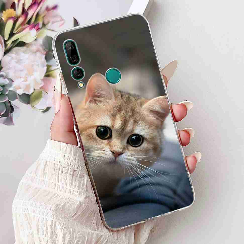 For Huawei Y9 Prime 2019 6.59" Case Soft Silicone Fashion Flowers TPU Cover For Huawei y9 Prime 2019 STK-L21 Bumper Shell Coque