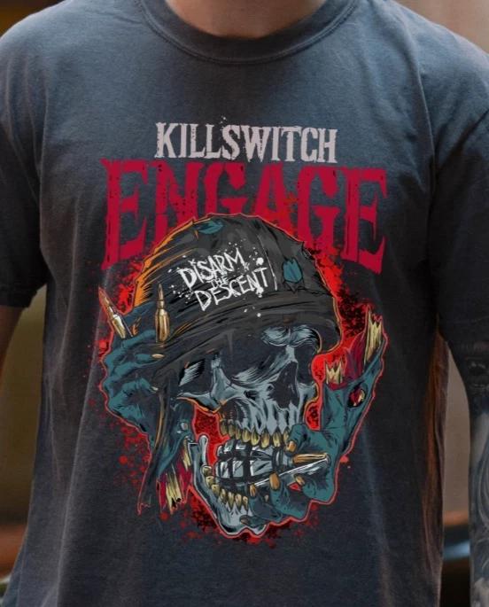 Killswitch Engage Disarm the Descent T-Shirt Heavy Metal Band Comfort Colors Tee L