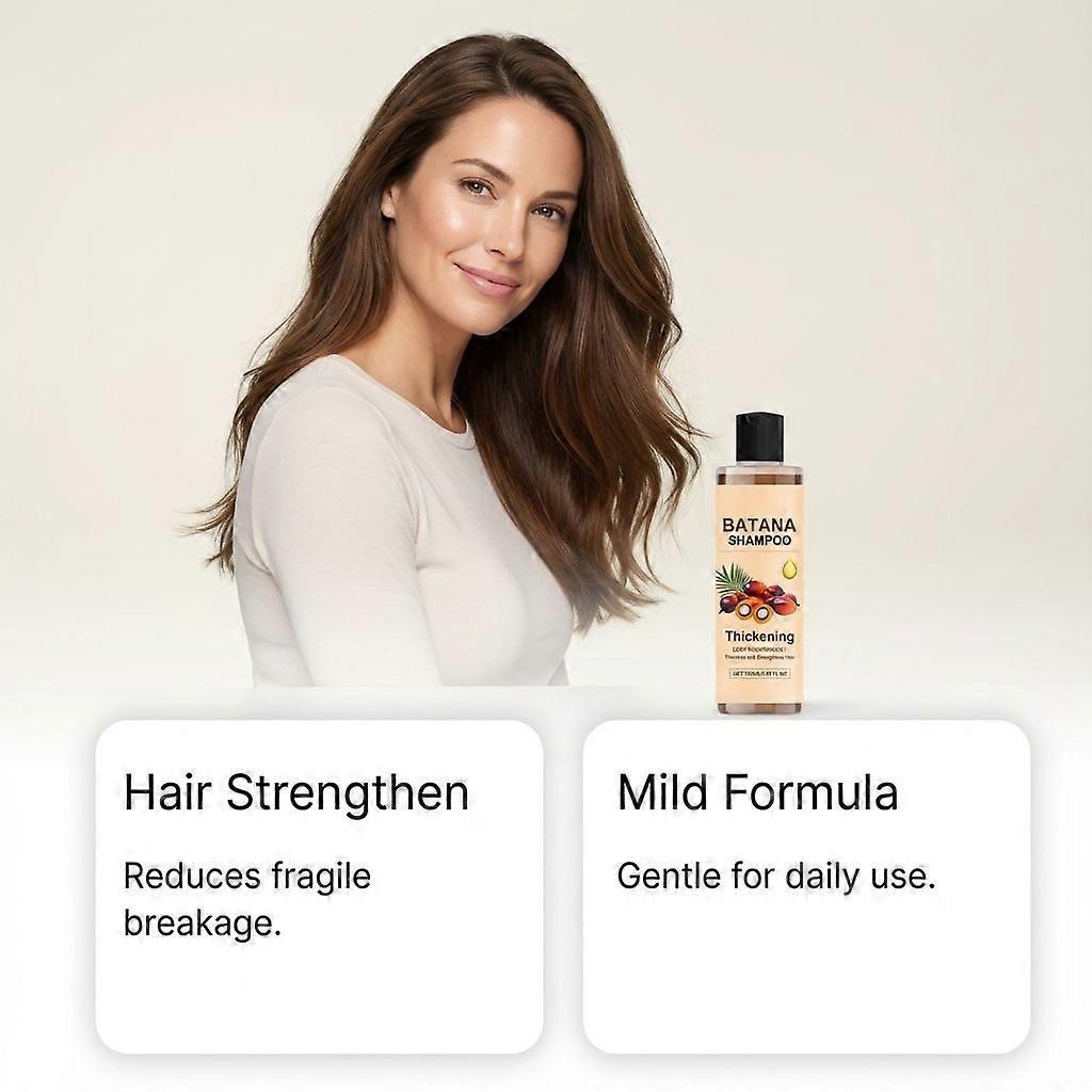 Amz Batana Oil Shampoo Gently Controls Oil, Hydrates And Volutes Hair, Cleanses And Softens It, And Provides Refreshing And Non-Sticky Care