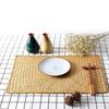 Braided Seagrass Woven Placemats Handmade Wicker Woven Mat Coaster Insulation Pad  Dish