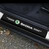 Carbon Fiber Threshold Sticker for Cars Pedal Protection Sticker For Skoda Octavia Fabia Kamiq Kapoq Kodiaq Rapid SCALA Superb