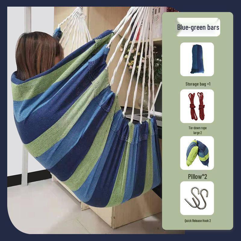 Indoor Hanging Chair Swing for Students – Children's Bedroom Door Frame Hammock, Dormitory Swing, or Courtyard Cradle Seat