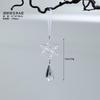 New Transparent Acrylic Snowflake Crystal Ice Cream Charm Pearl Water Drop String Christmas Tree Ornament Pendant