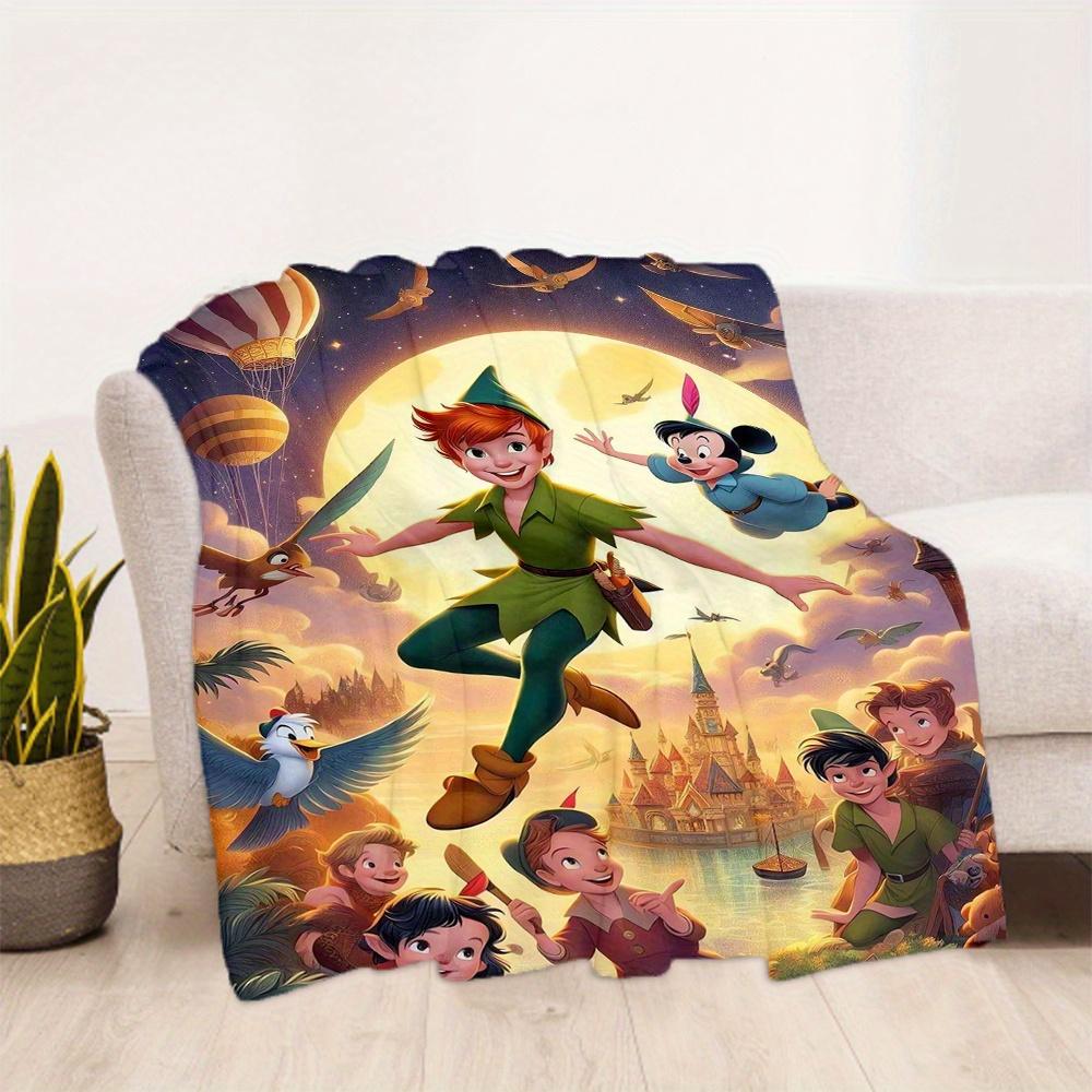 1pc, Peter Pan & Friends Blanket Soft and Cozy for All Seasons, Living Room, Travel, Camping, Outdoor Blankets