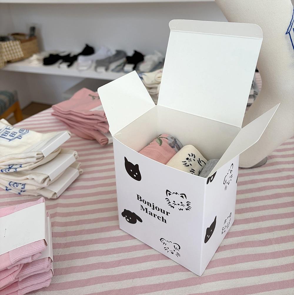 [BonjourMarch] 26SS Men’s Animal Pattern Socks - 3 Pair Set (Gift Packaging Included)