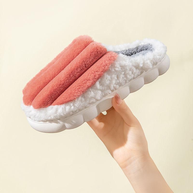 

Модные тапочки, домашняя обувь для мужчин, с круглым носком, удобная повседневная зимняя обувь, плюс бархат, сохраняющий тепло, дышащий, нескользящий, модель 45 оранжевый