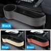 PU Leather Car Seat Gap Storage Box Universal Seat Gap Slit Box with Charging Hole Phone Bottle Keys Holder Box Auto Organizer.