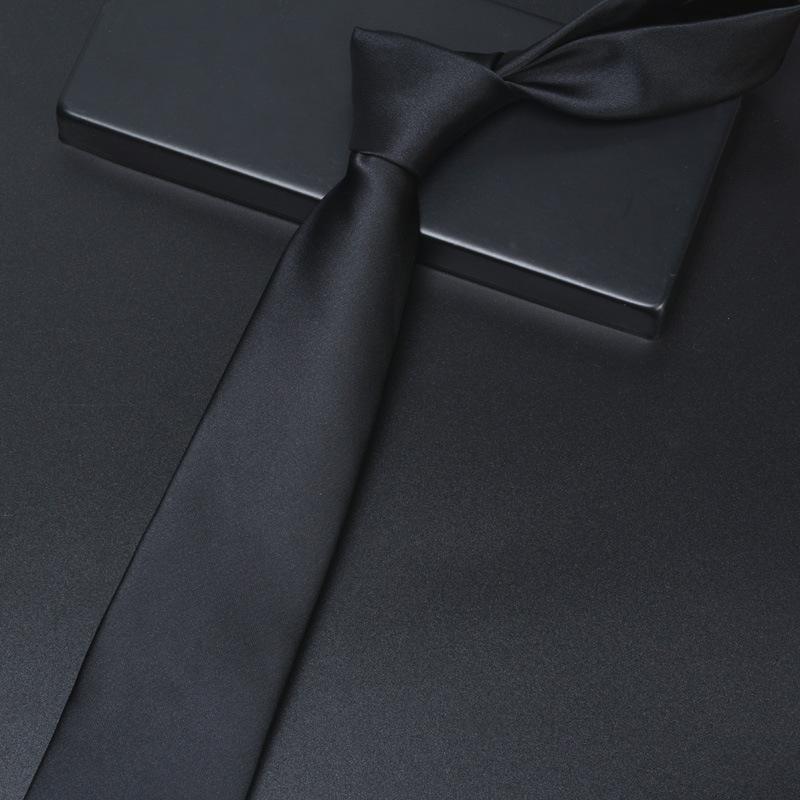 Krawatte Herren Reißverschluss Knotenfrei Klassisch Blau Schwarz Burgunder Einfarbig Gestreift Anzug Kleid Kragen