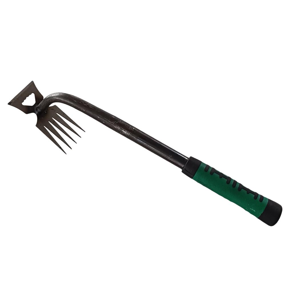 2 In 1 Loose Soil Weeder Ergonomic Handle Manual Hand Weeding Removal Puller V Fork Weeding Removal Puller Wild Vegetable Shovel