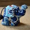 Yunnan Etnische Tie-dye Kleine Olifant Sleutelhanger & Hanger