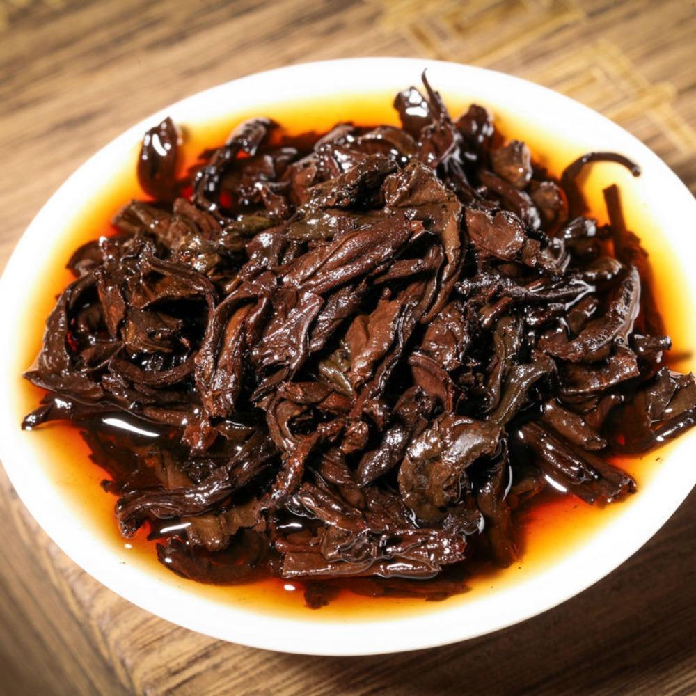 3pcs Yunnan Ripe Pu-erh Tea Cake 300g Aged Black Tea Healthy Drink Loose Leaf Gift