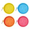 Foldable Pet Bowl Portable Slow Feeder Bowl with Suction Cups Non-Slip Silicone Collapsible