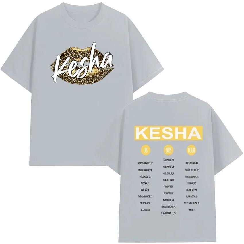 2026 Spring_Summer Harajuku Casual Millennium Kesha Singer Hip-Hop Men's Clothing Women's Fashion T-Shirt Hip Hop Streetwear Oversized Tshirt