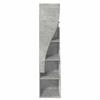 Corner Cabinet Concrete Grey 32x32x140 cm Wood Based Material