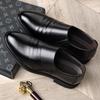 Mote Casual Lær Herre Formelle Business Sko Elegante Dress Loafers Enkle Slip-on Flats Fritid Gå Kjøresko Mann Oxford Sko