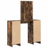 Makeup Table with Storage Brown 102 x 33 x 135 cm Particleboard