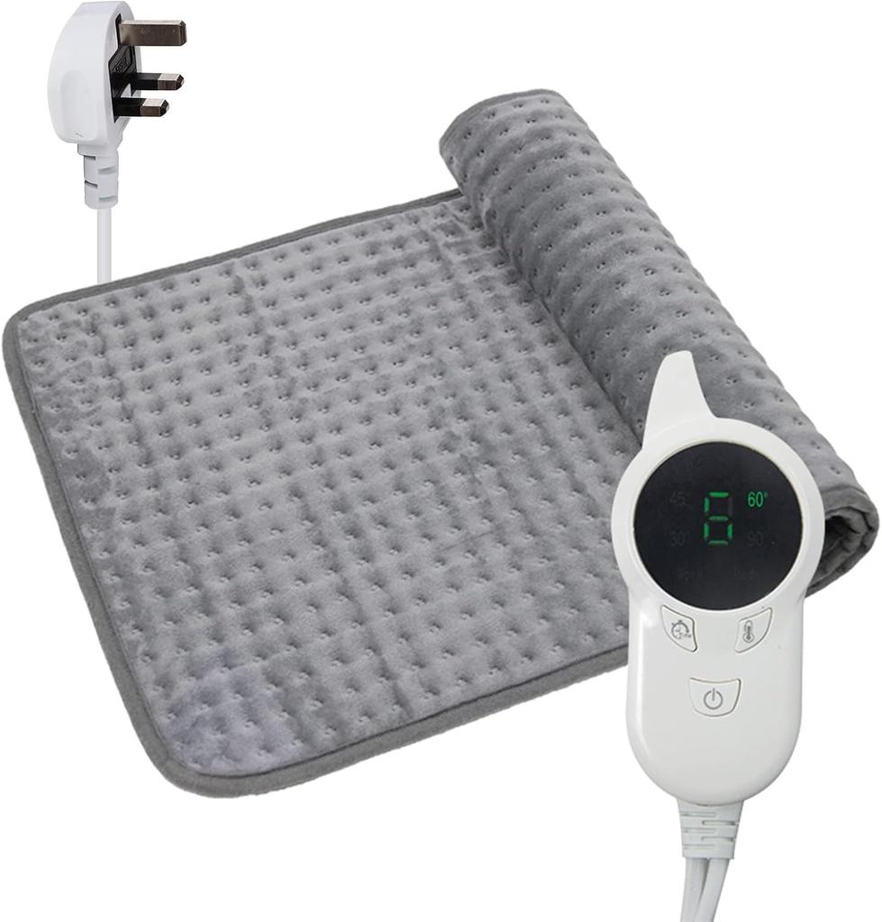 Electric Heating Pad for Back Pain and Cramps Relief, Electric Fast Heat Pad with 9 Heat Settings 4 Timer Options Auto Shut Off