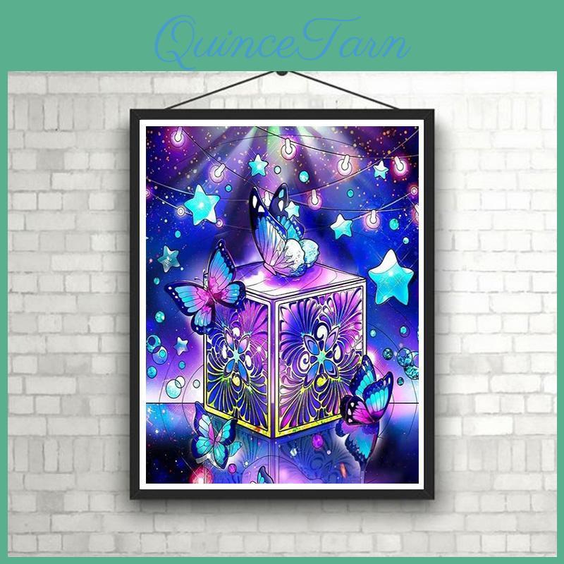 Diamond 5d Diy Beautiful Painting Butterfly Cross Stitch Kit Mosaic Diamond Embroidery Full Round Square Drill Home Decoration