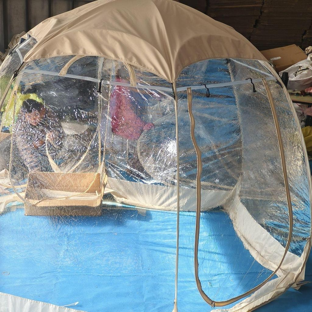 Starry Sky Transparent Bubble Tent: Cozy Outdoor Dining & Sunroom No-Setup Required