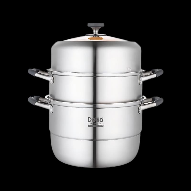 Debo Elliott 30cm 316SS 3-Layer Anti-Dry Burning Steamer Pot