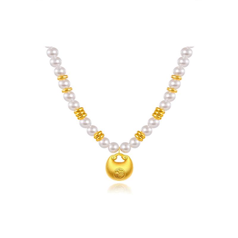 

Elegant Pearl Pendant Necklace: Chinese Style Choker for Women - High-End Fashion Versatile Accessory