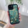 Oil Painting Flower Pattern Mobile Phone Case Suitable for iPhone 17 16 15 14 13 12 11 Pro/ Max /Plus Anti-fall and Shockproof