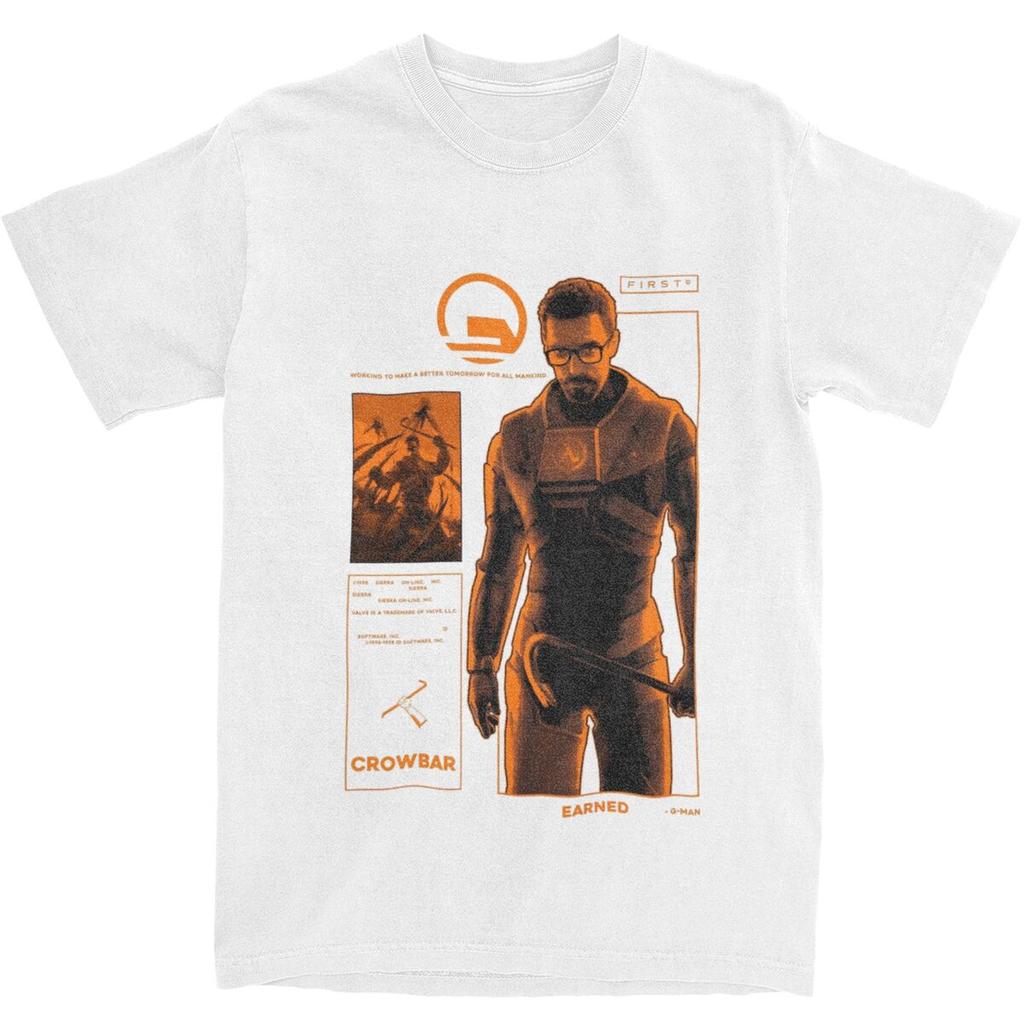 Männer Frauen T-Shirt Videospiele HALFS LIFES V2 T-Shirts Hipster Sommer T-Shirts Fantastisches Design Baumwoll-Tops Geschenkidee