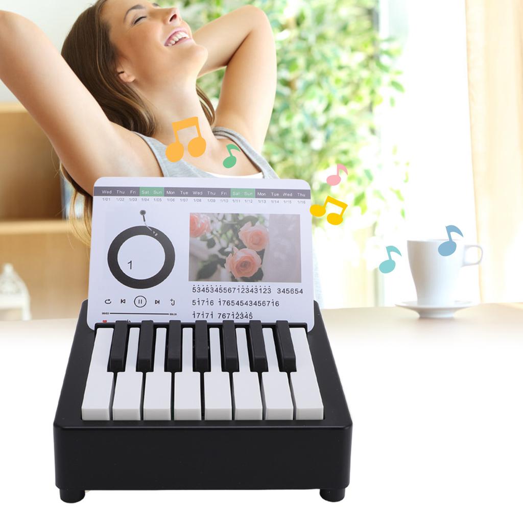 Miniature Piano Desk Calendar Innovative Playable Music Desk Desktop Ornament For   Desks