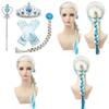 Charming Elsa Princess Wig For Kids With Enchanting Snowflake Braid Design Perfect For Dress Up And Performance