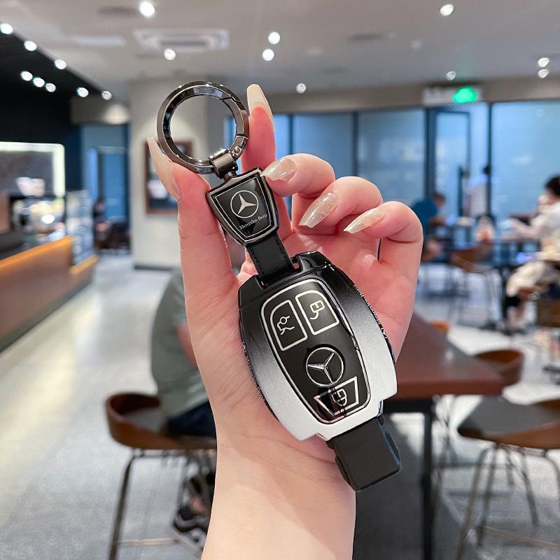 Mercedes GLA200, GLC300, V260, C180L, C200, and GLC260 Key Cover/Shell (Metal, Old Model)