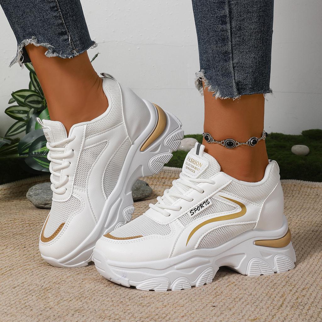 Men Women Summer Spring Autumn Casual Sports Sneakers Breathable Comfortable NonSlip ThickSole Mesh Fashion New RoundHead Round Head Thick soled No...