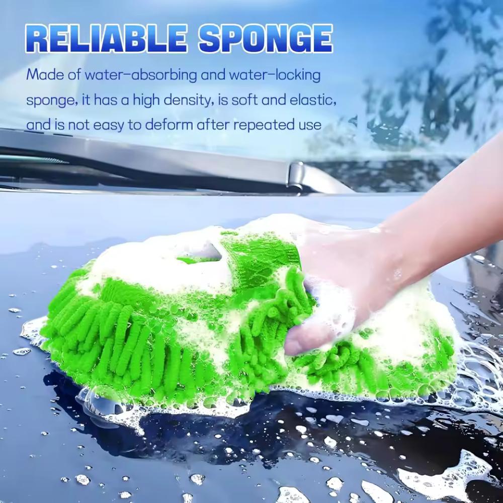 Car Wash Microfiber Chenille Car Wash Sponge Care Washing Brush Pad Washing Towel Auto Gloves Styling Accessories Gadget