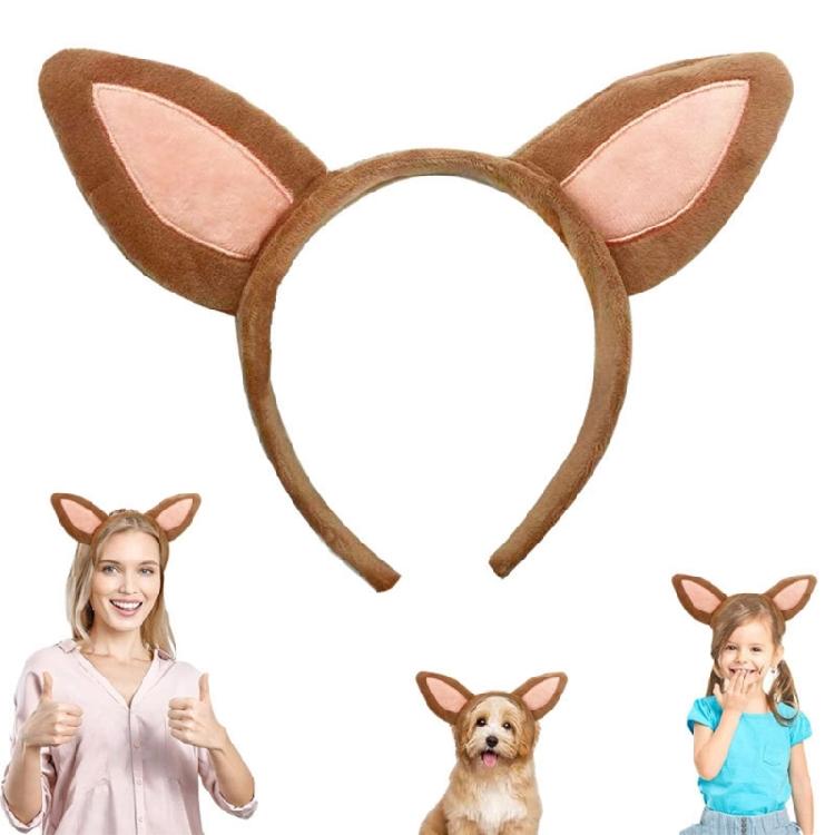 Fasce per Capelli in Peluche a Forma di Animali dello Zoo, Cerchietto con Orecchie, Fascia per Capelli Safari nella Giungla, Cerchietto per Capelli Cosplay per Halloween, Compleanno