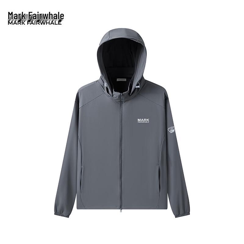 MARK FAIRWHALE Men s Ice Silk UPF50+ Sun Protection Hooded Jacket XL серый