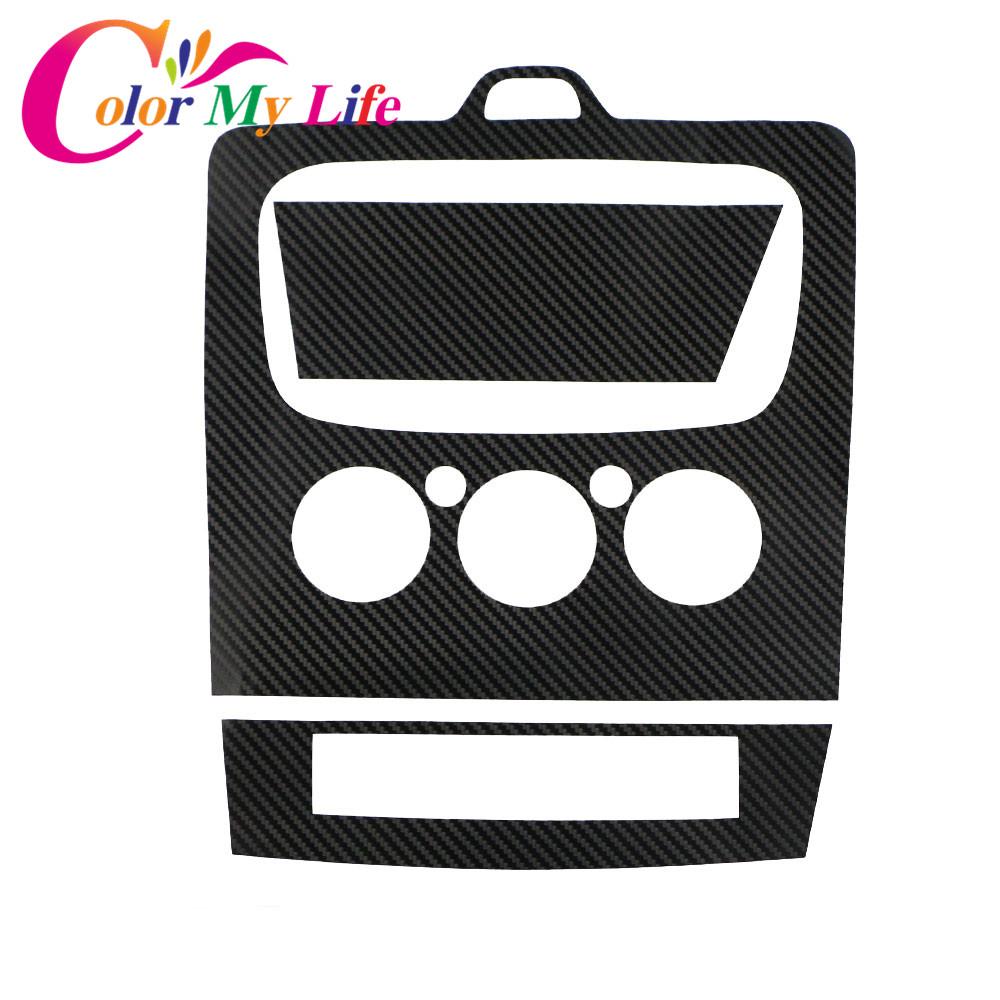

Автомобильная защитная наклейка на консоль из углеродного волокна, чехол для Ford Focus 2 MK2 2009 2010 2011 2012, крышка панели кондиционера