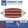 Outdoor Canvas Hammock - 200kg Load-Bearing Camping Swing with Tree Ropes for Garden Patio