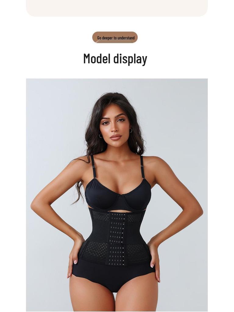 Women's Postpartum Waist Cincher: Breathable, Strong Shaping, Six Row Buckle Belt for Abdomen Support