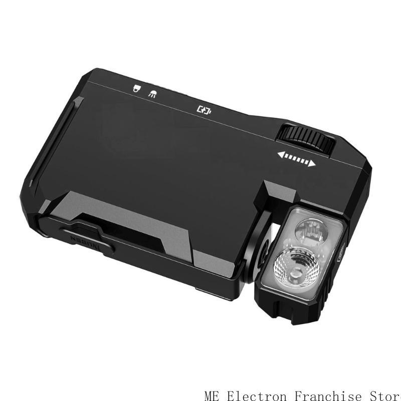 Super Slimly 400 Lumen RechargeableEDC Flashlight Double Light Sources Flashlight for Outdoor Camping Hiking Adventure