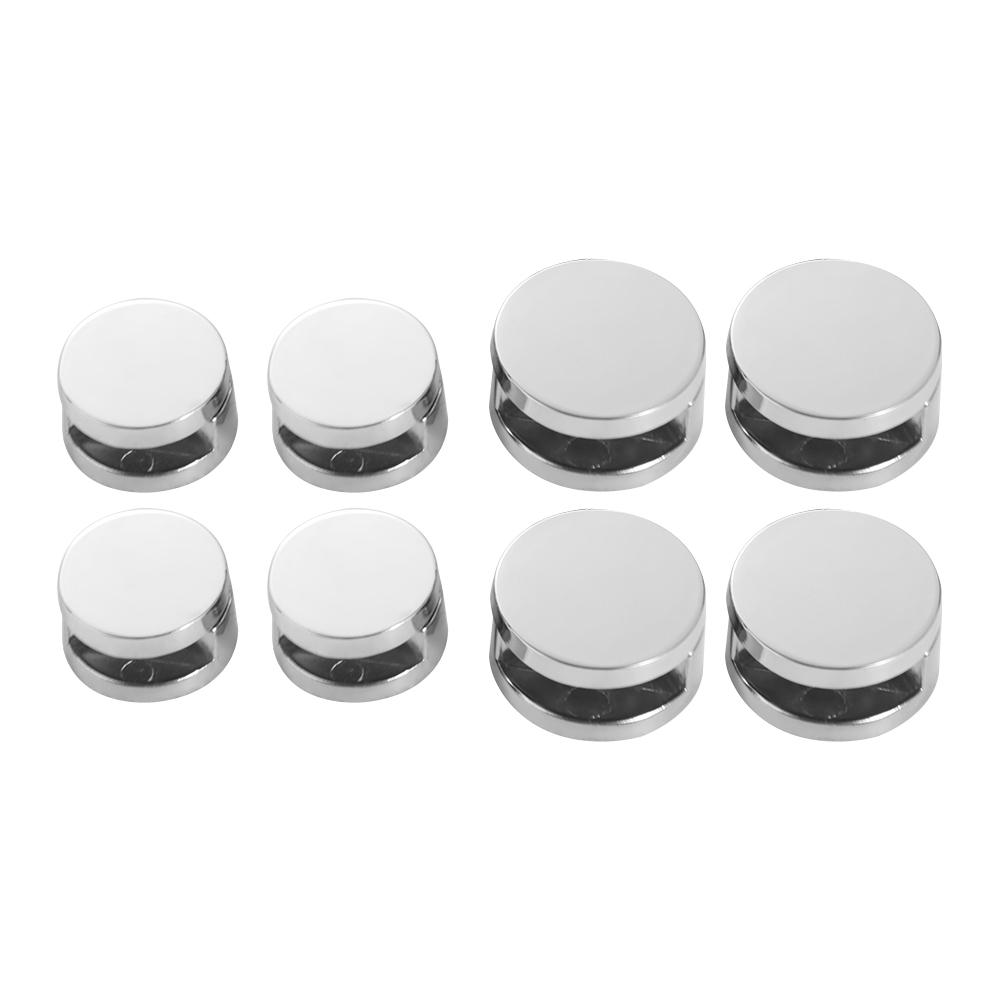 4pcs Fixed Fitting Glass Mirror Clamp Brackets Glass Clip Glass Shelf Support  Bathroom Mirror