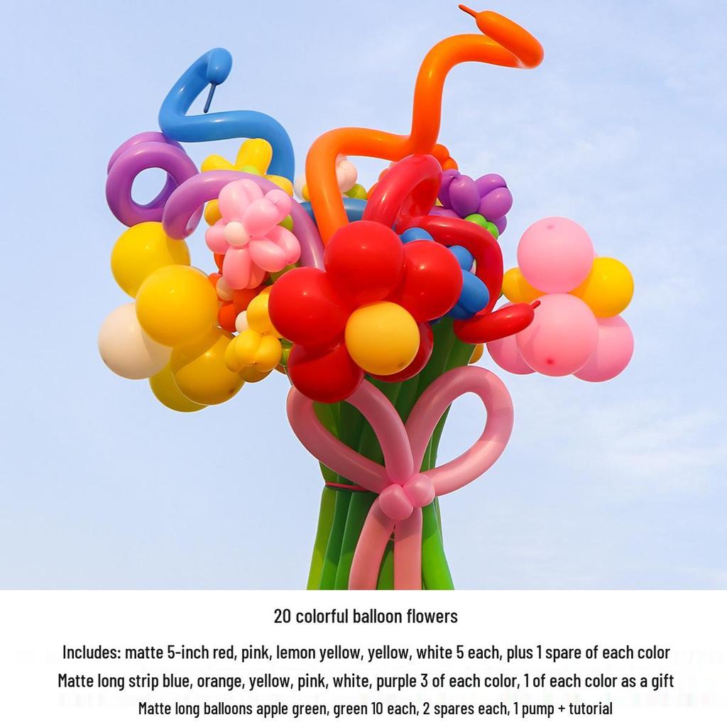 Ins Xiaohongshu DIY Blumen-Ballonstrauß-Set für Kinder - Japanische & Koreanische Partyballons