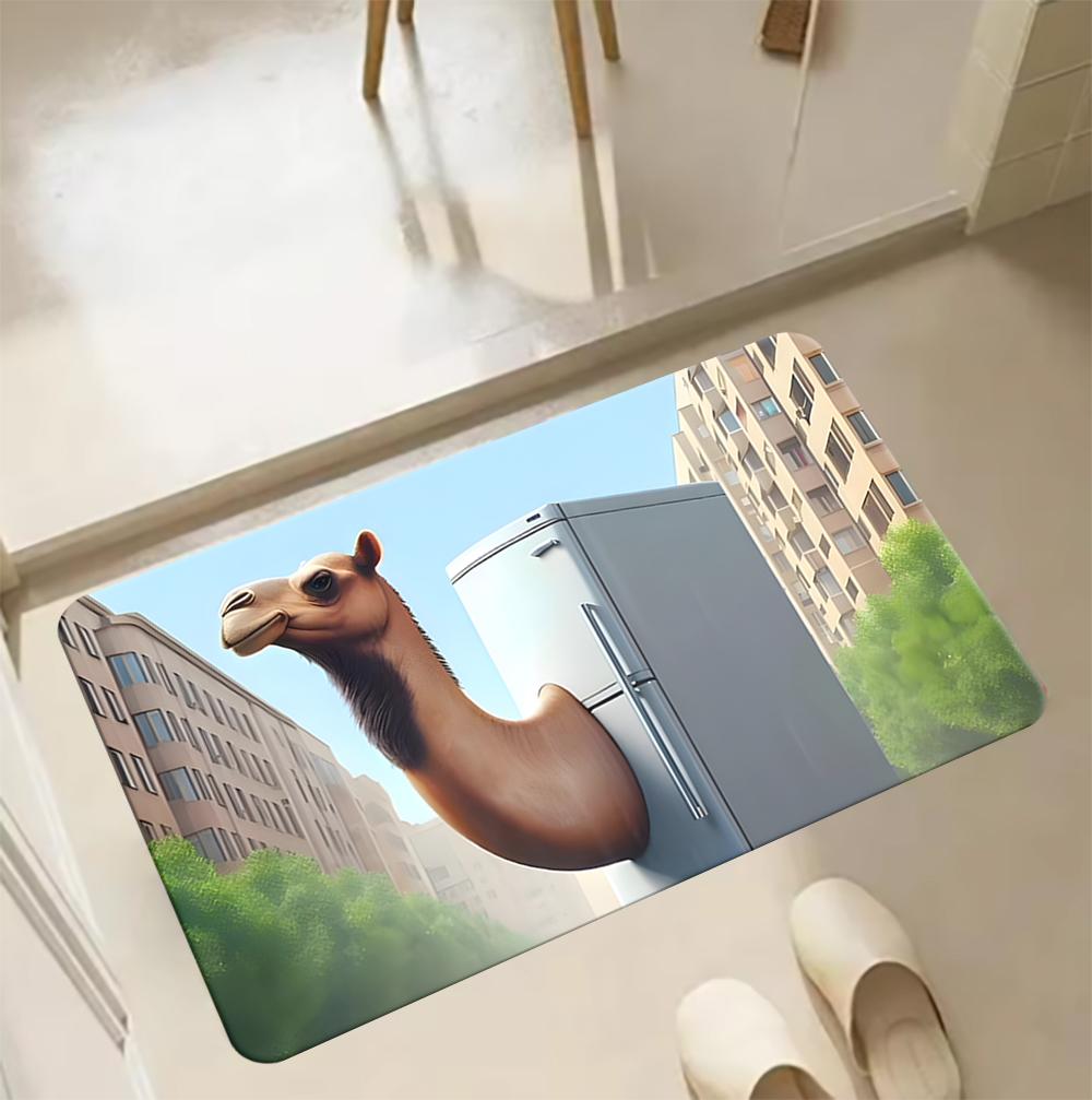 VIKAMA Tung Tung Sahur Italian Brainrot Creative Blankets Non-slip Floor Mats  Bedroom Bathroom  Home Decoration