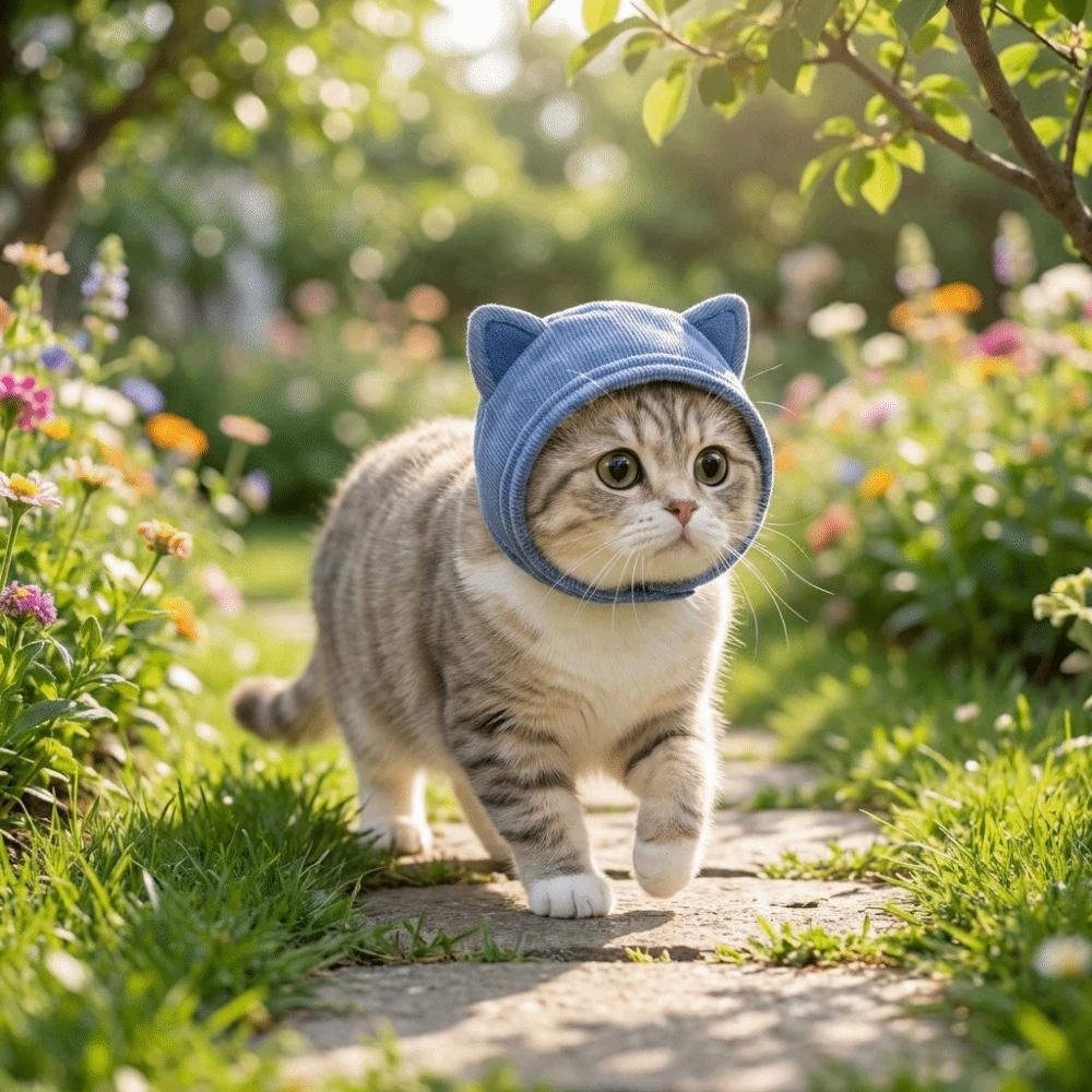 Adjustable Pet Ear Muffs Noise Cancel Cat Sedation Hat Pet Headgear Outdoor Activities