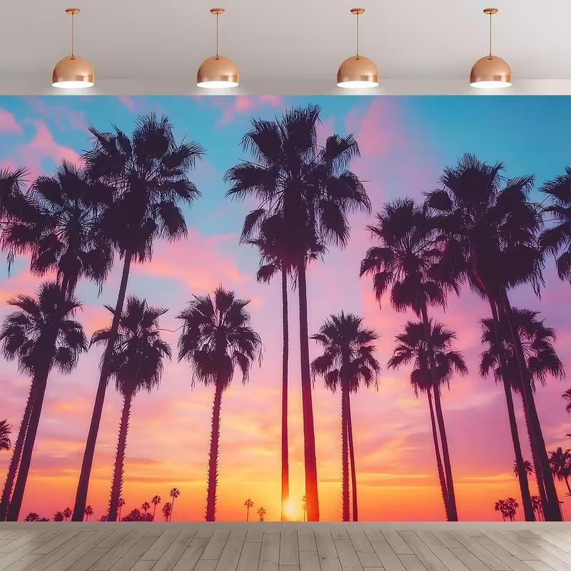 

2D Flat Print Palm Tree Tapestry for Laid-Back and Vacation-Inspired Spaces 47.2x31.5inch/120*80cm