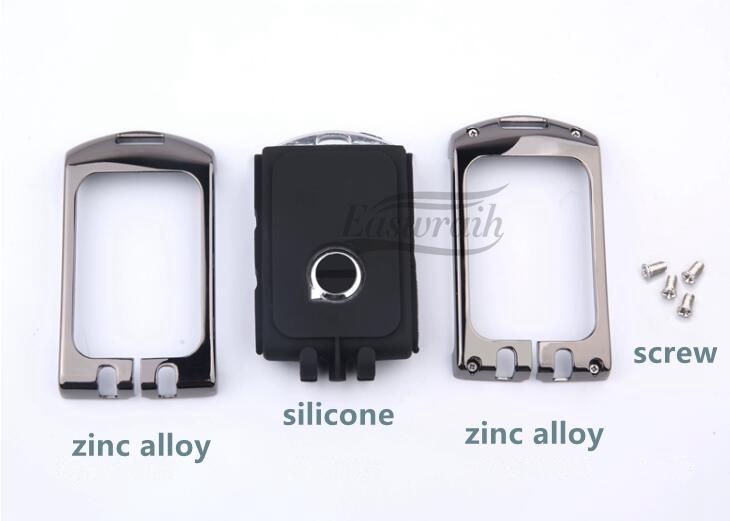 AAJS1 For Volvo Car Zinc Alloy Key Case Holder Cover Shell For Volvo XC40 XC60 S90 XC90 V90 2017 2018 T5 T6 T8 Fob Smart Key Protectio