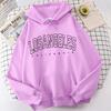 Autumn and Winter Sweater Women's Fleece Hooded Pullover Loose Printing European and American Large Size Thin Fleece Jacket Ins Trendy Girl