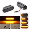 2x Dynamic LED Side Marker Indicator Lamp For SEAT Ibiza 6L Cordoba Toledo Leon 1M Skoda Octavia Ford C-Max MK2 VW Golf3/4 Polo