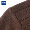 ROMON Men's 100% Pure Wool Thickened Turn-down Collar Sweater