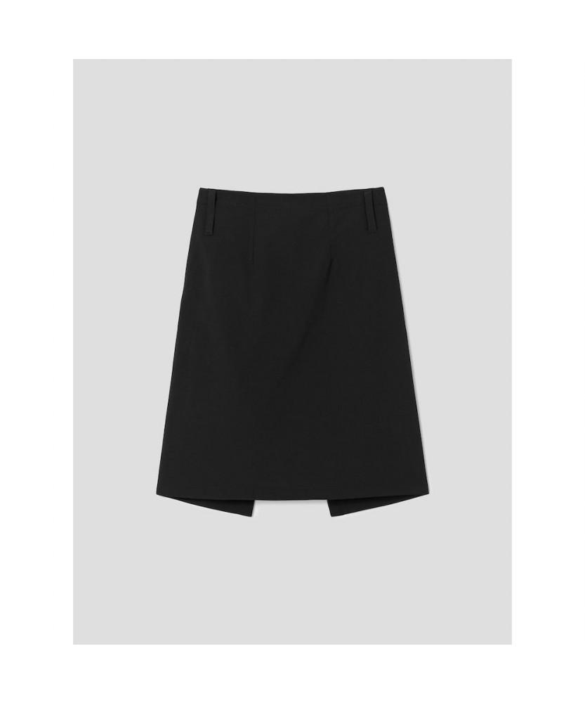 Anggae Square Skirt Black