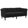 2 Seater Sofa in Black Velvet